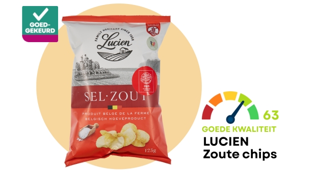 zoute chips van Lucien
